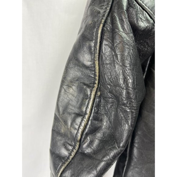 Vintage 70’s Cycle Champ Harley Davidson AMF Leather Jacket, Size 38R - Picture 11 of 14